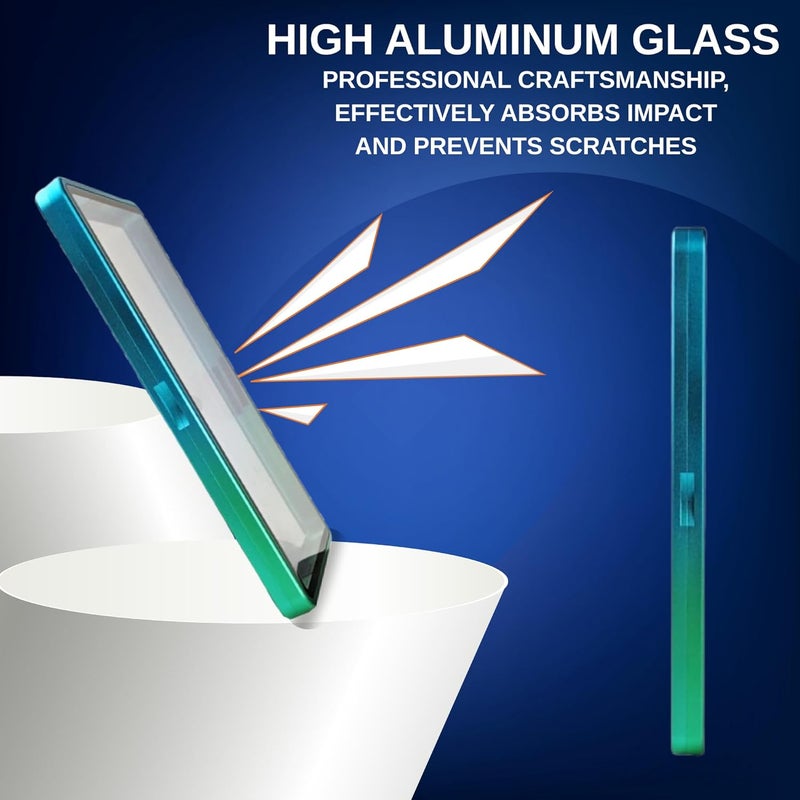 RedCap Magnetic Aluminum Graded PSA Slab Guard UV Resistant Glass 35PT Premium Protector Display Case For Standard PSA CGC Graded Sport Trading Cards - Aqua Storm - Image 5